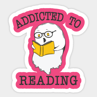 Addicted To Reading Sticker